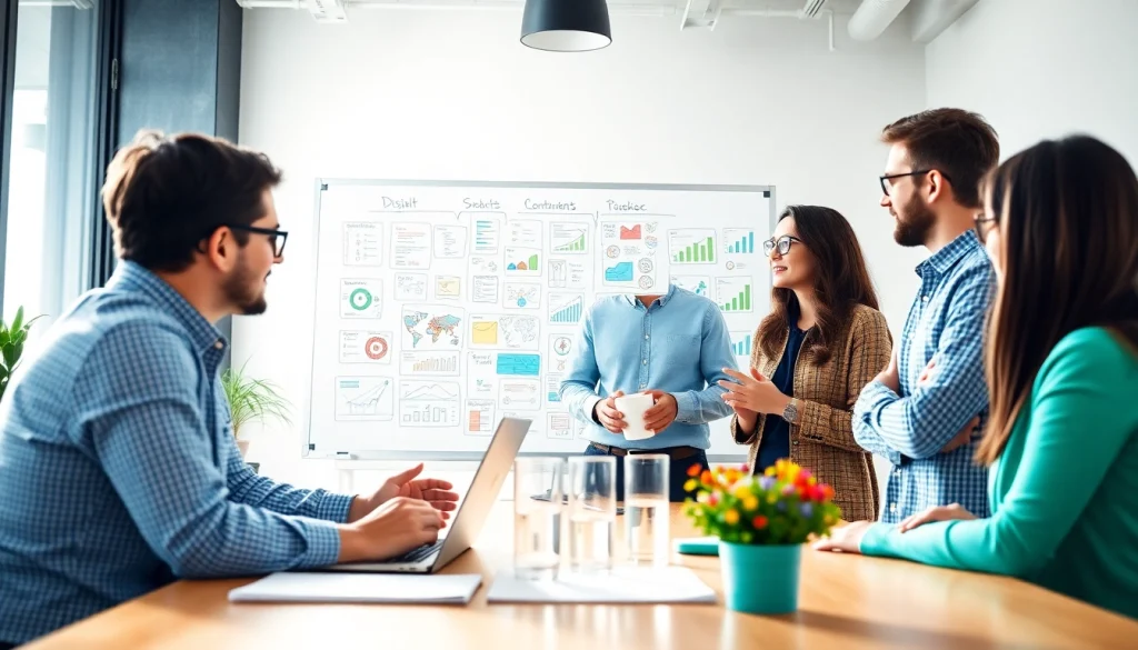 Creative meeting at https://www.pnmmedia.com showing a team planning marketing strategies.