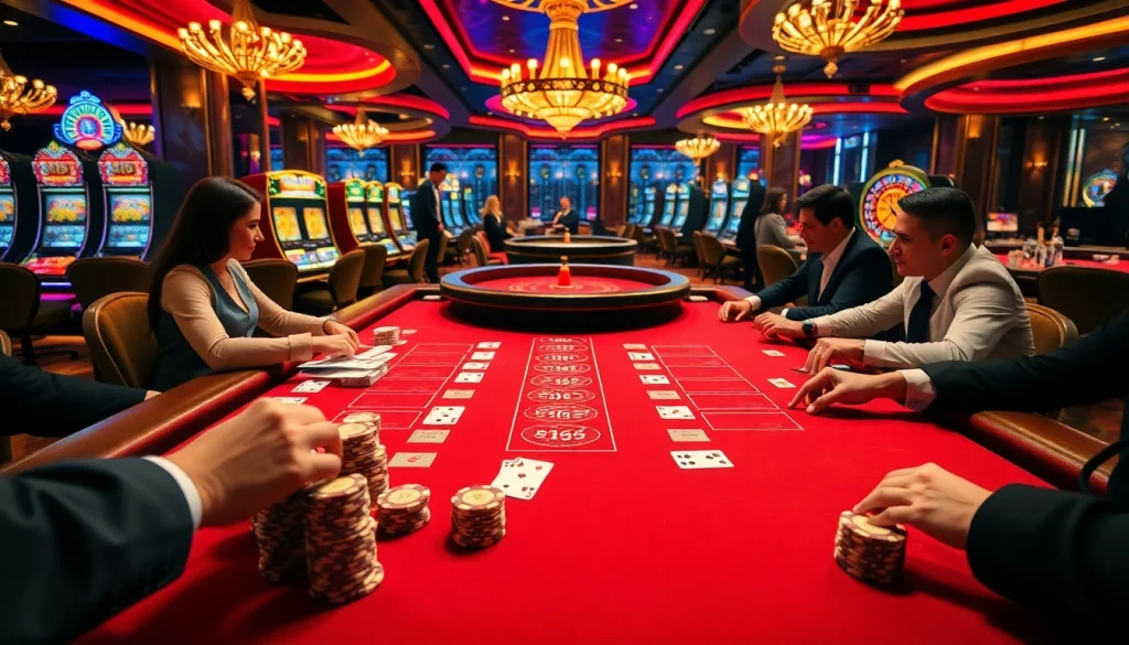 Experience the luxury of gambling at https://xx88.us/ with an exciting Baccarat game scene.