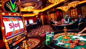 Rasakan sensasi slot pulsa dengan mesin slot yang berwarna-warni dan aksi kasino.