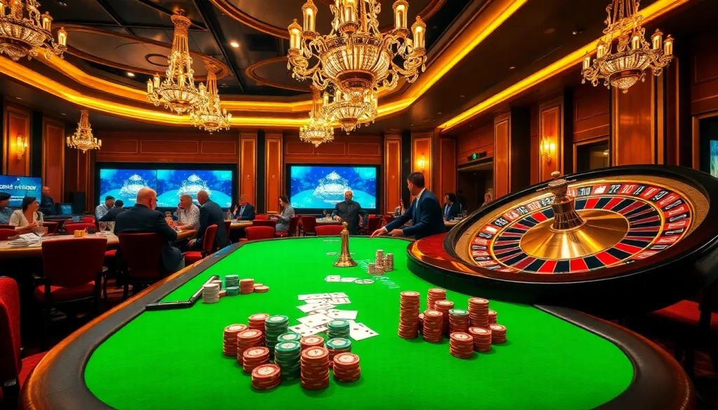 Experience thrilling games at https://www.kjc.global/ with vibrant poker tables and exciting roulette action.