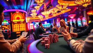 Engage in thrilling sex games at a vibrant casino, featuring poker, blackjack, and alluring visuals.