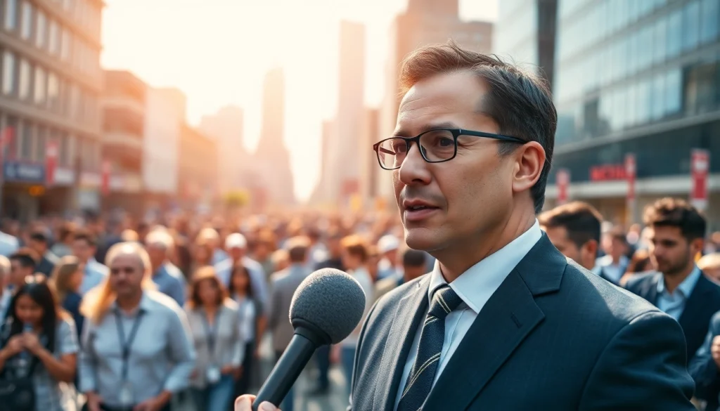 Engaging news coverage of Usa Today reported live from a vibrant city.