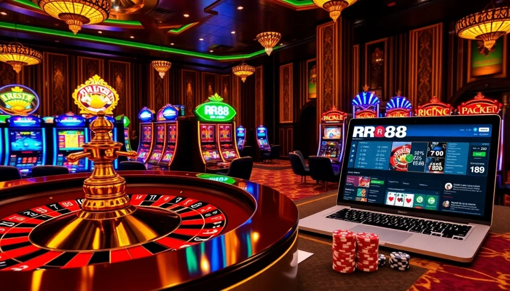 Engage in thrilling gameplay at RR88 with luxurious casino games and vibrant slot machines.