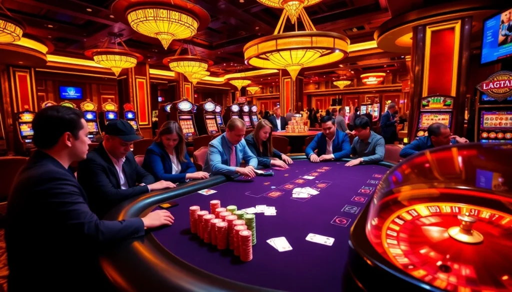 Engage in high-stakes gambling action with Ta 88 poker chips and a vibrant casino atmosphere.