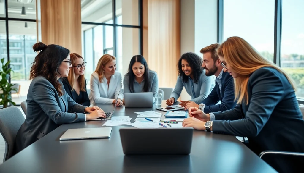 Team collaborating on digital strategies at https://www.pnmmedia.com with engaged discussions and modern setup.