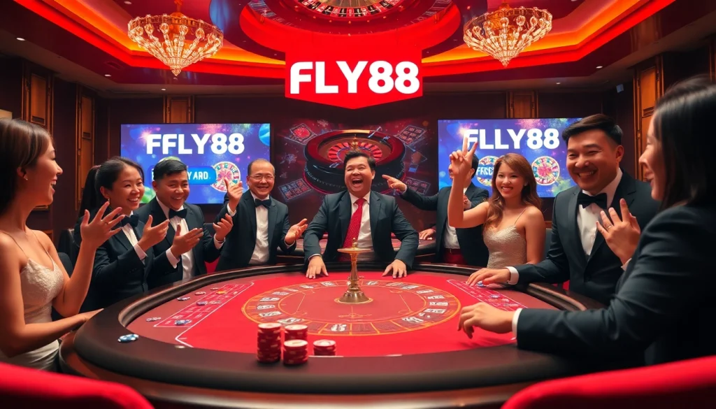 Experience the thrill of FLY88 Đăng kí at an upscale casino with vibrant winnings and engaging games.