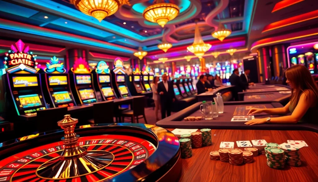 Experience the thrill of Credit online with engaging casino gameplay at a luxurious roulette table.