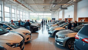 Servicii de închiriere mașini într-un birou prietenos de închirieri auto din Chișinău, prezentând un spectru divers de vehicule disponibile pentru închiriere.