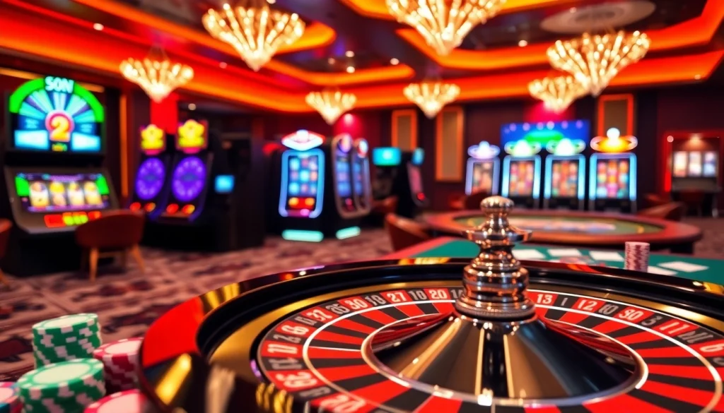 Spin and win at nhà cái fun79 with an exciting roulette setup and poker chips.