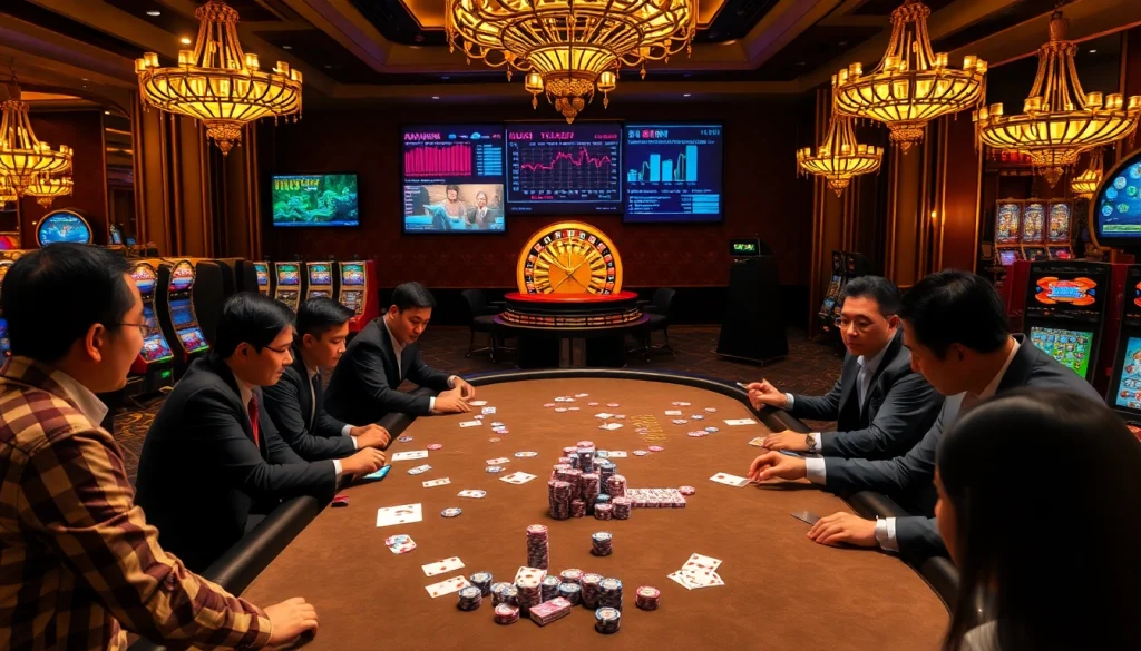 Gamble strategically with rich data from China at a luxurious poker table.