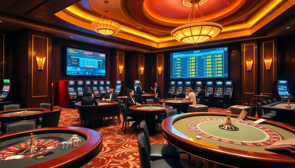S88vip offers an exciting casino experience with lively poker tables and roulette wheels.