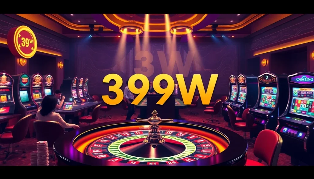 Join the gaming excitement at 399W with vibrant casino tables, thrilling bets, and colorful chips.