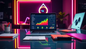 Ramtoto menghadirkan gambaran profesional ruang kerja digital marketing yang dinamis.