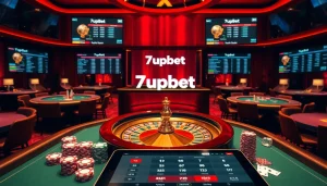 Engage with the excitement of 7upbet's premier betting options at a luxurious casino.