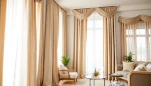 Bekijk verduisterende gordijnen in diverse stijlen en kleuren in een sfeervolle woonkamer.