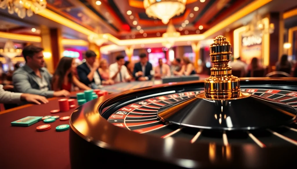 สัมผัสบรรยากาศคาสิโนที่ UFA169 บนโต๊ะรูเล็ตที่มีผู้เล่นตั้งใจเล่นเกม