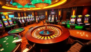 Experience the excitement of 99WIN at a luxurious casino, with vibrant games and thrilling atmosphere.