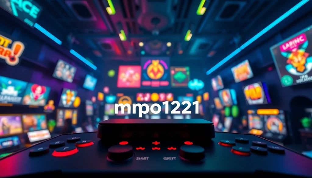 Permainan slot mpo1221 dengan antarmuka menarik dan simbol berwarna-warni.