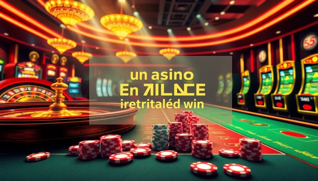 Engaging scene depicting a casino en ligne retrait rapide with players enjoying instant betting and payouts.