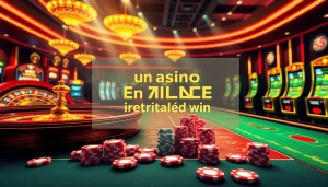 Engaging scene depicting a casino en ligne retrait rapide with players enjoying instant betting and payouts.