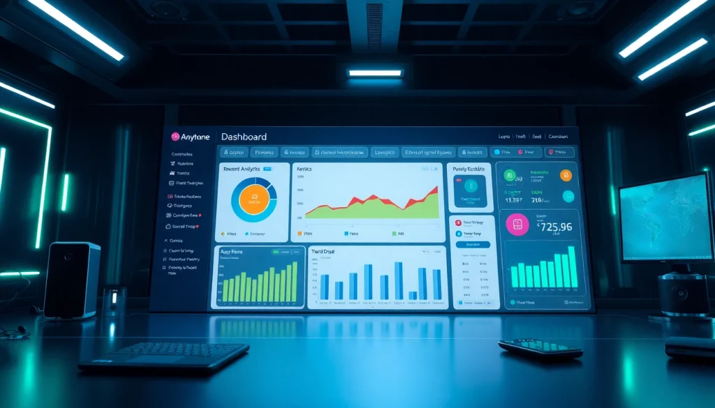 Anyone Dashboard showcasing user-friendly analytics for cryptocurrency rewards and privacy features.