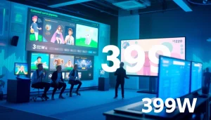 Dynamic gaming interface of 399W showcasing interactive sound experiences.