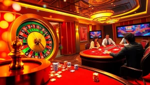Engaging casino scene with roulette and poker, highlighting the concept of X 88 betting strategy.