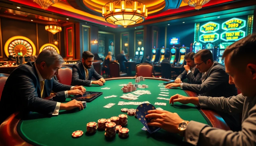 Experience luxury and excitement at the high-stakes poker table with link hitclub technology on display.