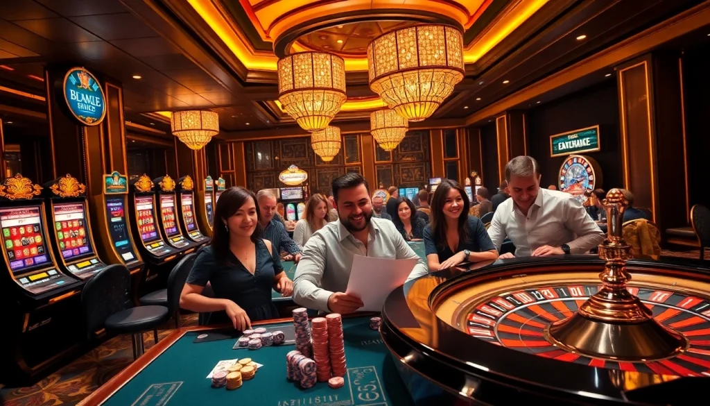 Gambler placing bets at a luxurious casino table showcasing BDJL-themed gaming excitement.