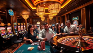Gambler placing bets at a luxurious casino table showcasing BDJL-themed gaming excitement.