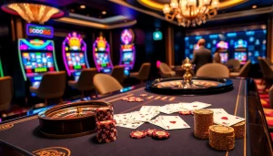 Experience thrilling gameplay at SODO66's luxurious casino gaming scene.