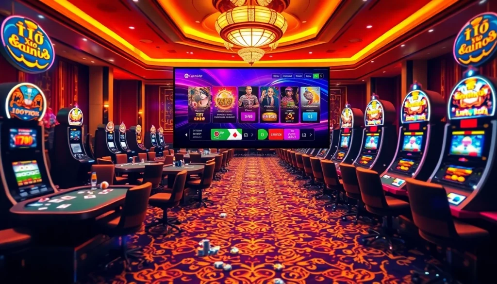 Engaging with Tool xo so sieu toc at a vibrant casino table filled with chips and cards.