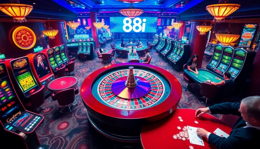 Players enjoy exhilarating rounds at the casino, featuring the innovative 88i technology in gaming.