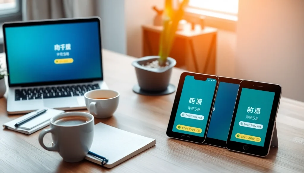 专业工作区设备上显示的快连下载应用程序。