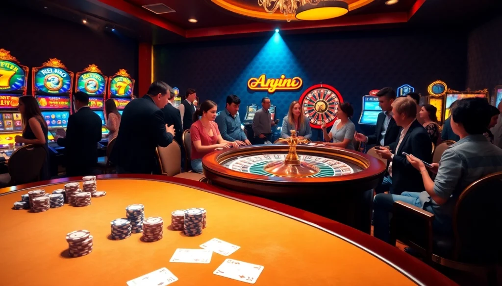 Experience the thrill of MM 88 casino with vibrant tables and excited players.