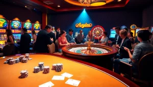 Experience the thrill of MM 88 casino with vibrant tables and excited players.