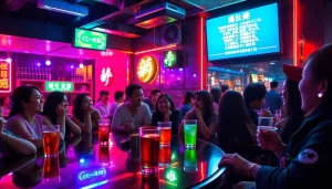 신나는 분위기와 현대적인 느낌으로 가득한 활기찬 노래방에서 제주도유흥을 경험해보세요.