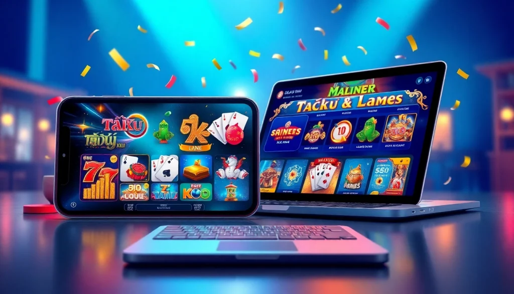 Exciting gaming atmosphere at https://sunwinw.com/ showcasing Tài Xỉu and card games for online entertainment.