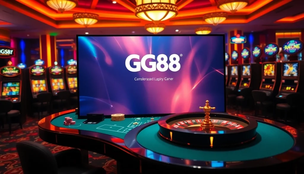 Experience the thrilling atmosphere of GG88 with casino gaming excitement and professional croupiers.