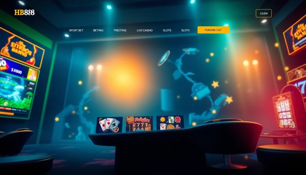 The modern online gambling platform interface of https://hb88.art/ showcasing sports betting and casino games.
