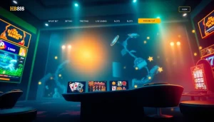 The modern online gambling platform interface of https://hb88.art/ showcasing sports betting and casino games.