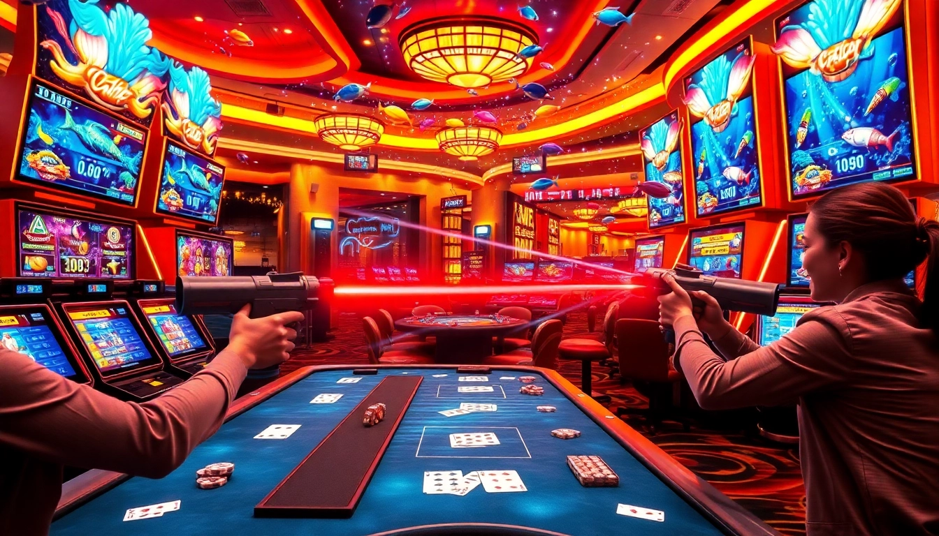 Players enjoy bắn cá đổi thưởng in an exciting virtual casino environment, aiming for vibrant underwater rewards.