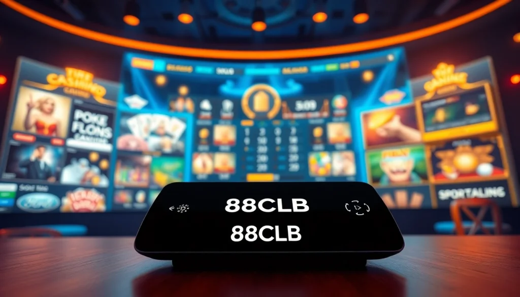 88clb showcases an immersive online casino experience with diverse gaming options and a luxurious interface.