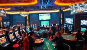 Exciting gaming experience at nhà cái 88bet with diverse players enjoying high-stakes gambling.