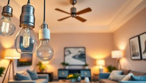 Verlichting met led verlichting geeft een sfeervolle uitstraling aan een moderne woonkamer.