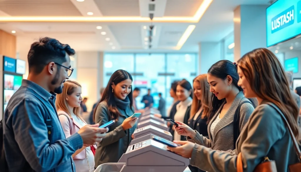 現代の小売環境でデジタル取引を利用する顧客を描く、キャッシュレス決済の魅力的なシーン。キャッシュレス決済。