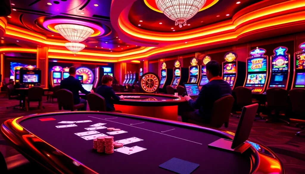 Experience the excitement of toto919 online gambling with vibrant casino visuals and engaging gameplay.