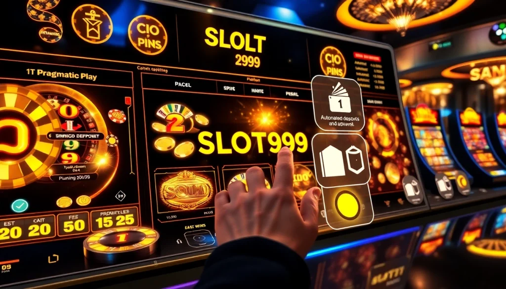 SLOT99 online slot interface showcasing dynamic reels and instant True Wallet deposits