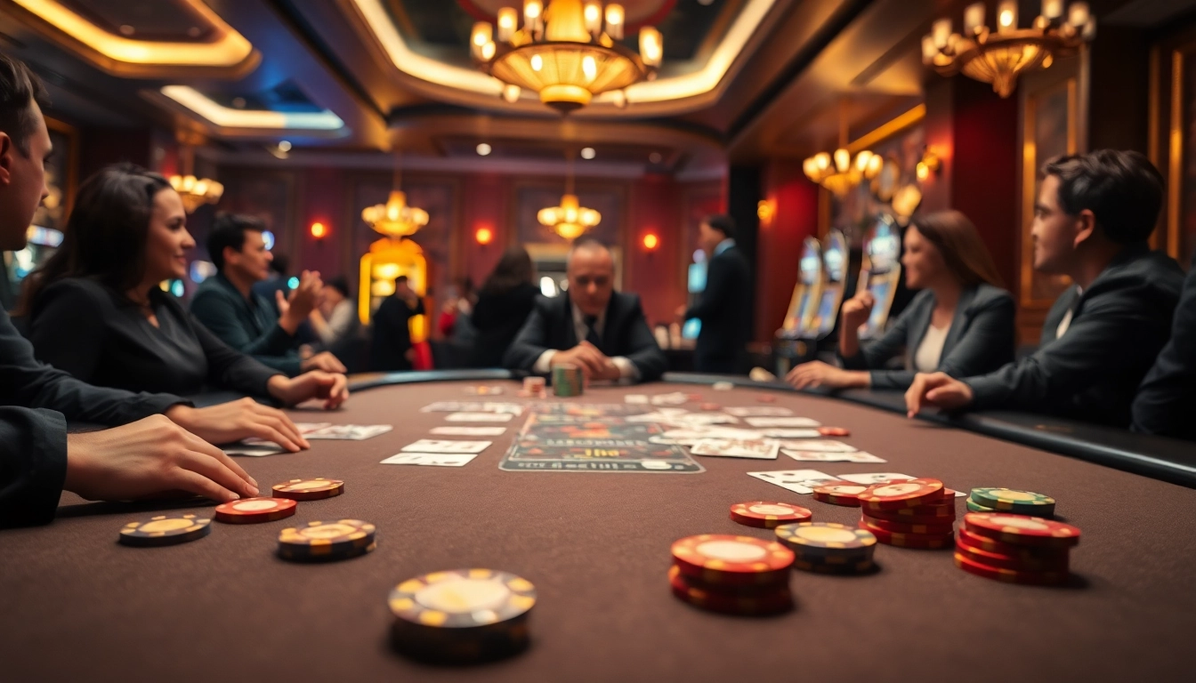 Main features of Pakde4D casino gambling experience with poker table action.