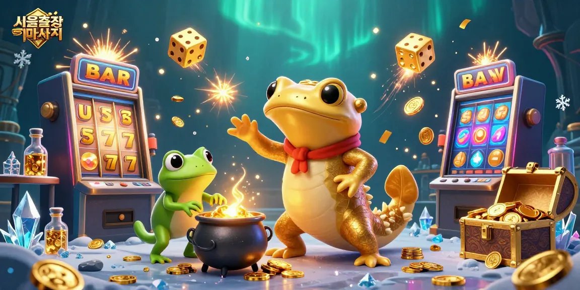 Engaging 서울출장마사지 scene featuring an alchemist and assistants creating gold with dynamic casino game elements.